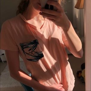 peach PINK t shirt